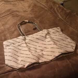 Victoria's Secret Beige Logo Tote